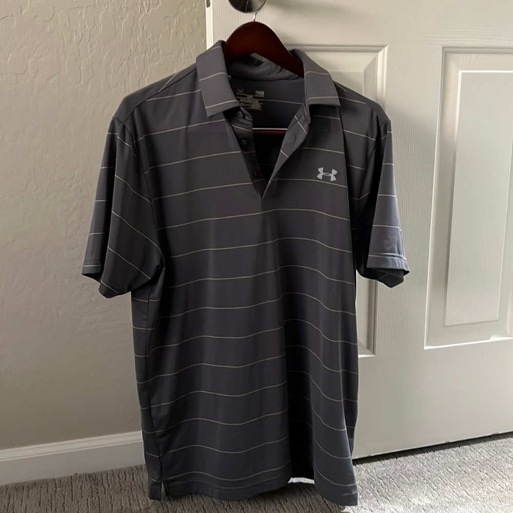 Under Armour Grey Polo - Large